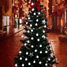 Lade das Bild in den Galerie-Viewer, Planet Solar 50 weißer Kristall Retro Ball Solarbetriebene Lichterketten 10m