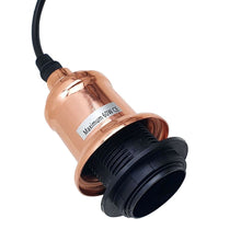 Cargar imagen en el visor de la galería, Lámparas colgantes modernas de luz colgante de techo de jaula de diamante de metal industrial vintage