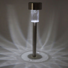 Lade das Bild in den Galerie-Viewer, 24pcs 5W High Brightness Solar Power LED Rasenlampen mit Lampenschirmen Weiß & Silber