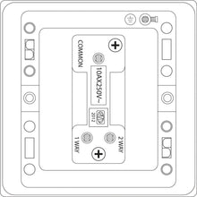 Load image into Gallery viewer, 2 Way Single Gang 10A Light Switch Screwless  E345BB
