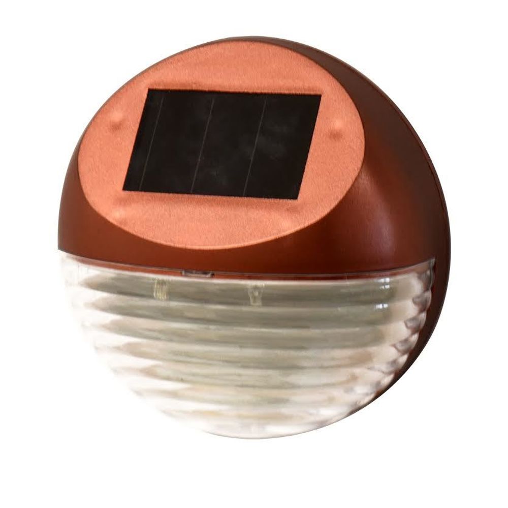 Dual LED Solar Zaunleuchte Bronze K-40432
