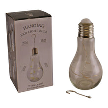 Load image into Gallery viewer, LED Filled Hanging Glass Lightbulb Light
