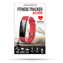 Charger l&#39;image dans la galerie, Aquarius Touch Screen Fitness Tracker d&#39;activité avec moniteur de fréquence cardiaque, rouge
