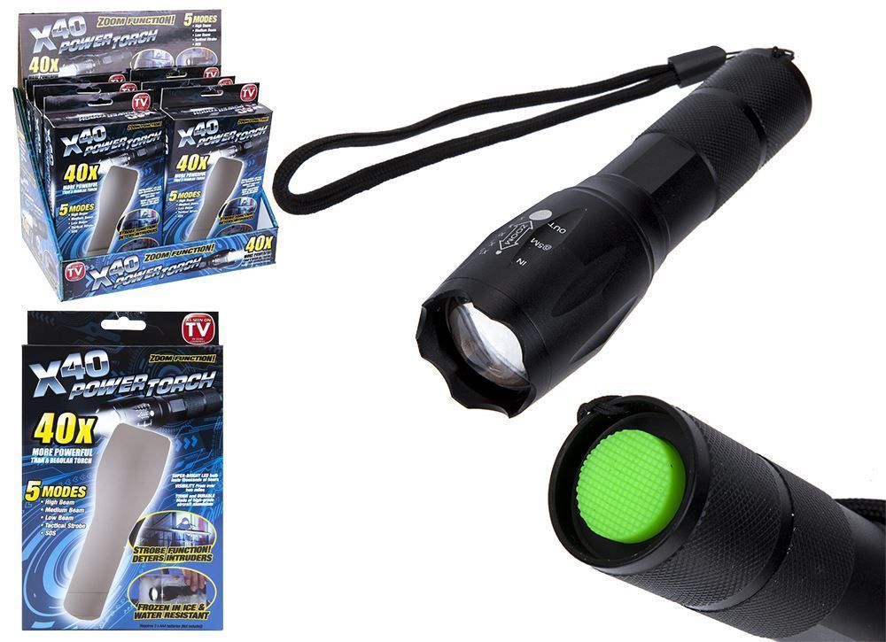 Taschenlampe Einstellbarer Fokus Handheld Zoomable & Wasserdichte Camping Outdoor LED Taschenlampe