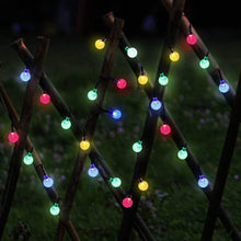 Load image into Gallery viewer, Planet Solar 50 Multi-Colour Crystal Ball Solar Powered String Fairy Lights 10m
