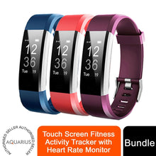 Load image into Gallery viewer, Aquarius Touch Screen Fitness Activity Tracker with HRM
